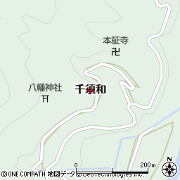 山梨県早川町（南巨摩郡）千須和周辺の地図