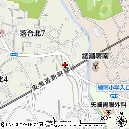 神奈川県綾瀬市落合北4丁目18周辺の地図