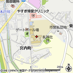 安来市立社日小学校周辺の地図