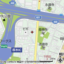 神奈川県厚木市岡田3082周辺の地図