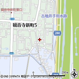 鳥取県米子市観音寺新町5丁目周辺の地図