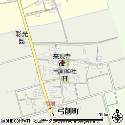 来現寺周辺の地図