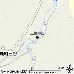 三柱神社周辺の地図