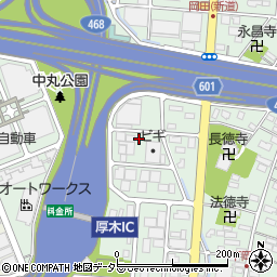 神奈川県厚木市岡田3103周辺の地図