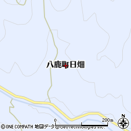 兵庫県養父市八鹿町日畑周辺の地図