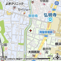 神奈川県横浜市南区大岡2丁目5周辺の地図