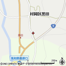 兵庫県美方郡香美町村岡区黒田1062-2周辺の地図