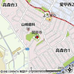 関泉寺周辺の地図