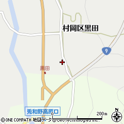 兵庫県美方郡香美町村岡区黒田1060周辺の地図