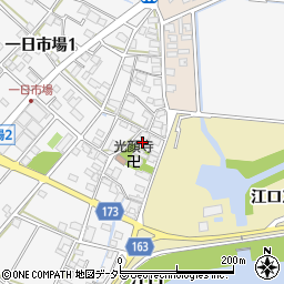 岐阜県岐阜市一日市場周辺の地図