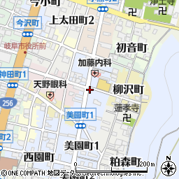 岐阜県岐阜市金屋町周辺の地図