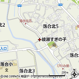 神奈川県綾瀬市落合北5丁目23周辺の地図