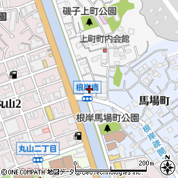 神奈川県横浜市磯子区上町4周辺の地図
