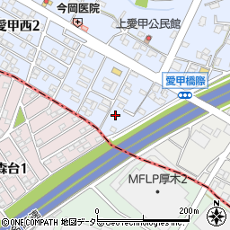 神奈川県厚木市愛甲西2丁目2-16周辺の地図