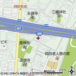 神奈川県厚木市岡田5丁目2周辺の地図
