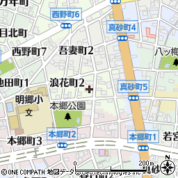 岐阜県岐阜市浪花町周辺の地図