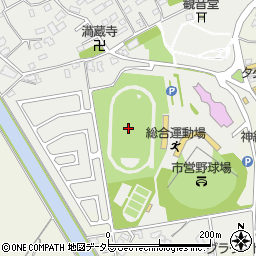 袖ヶ浦市総合運動場周辺の地図