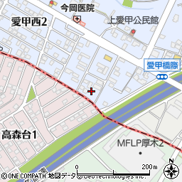 神奈川県厚木市愛甲西2丁目5-2周辺の地図