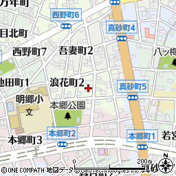 岐阜県岐阜市浪花町周辺の地図
