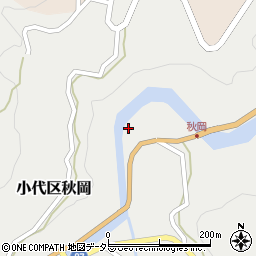 兵庫県美方郡香美町小代区秋岡1351-2周辺の地図