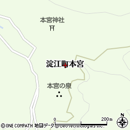 鳥取県米子市淀江町本宮周辺の地図