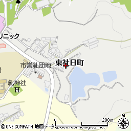 島根県安来市安来町東社日町周辺の地図