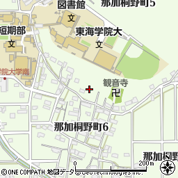 岐阜県各務原市那加桐野町周辺の地図