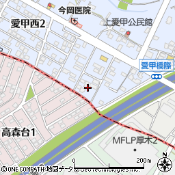 神奈川県厚木市愛甲西2丁目5周辺の地図