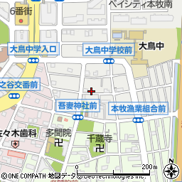神奈川県横浜市中区本牧原31-23周辺の地図