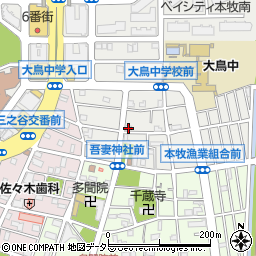 神奈川県横浜市中区本牧原31-25周辺の地図