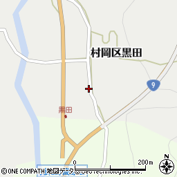 兵庫県美方郡香美町村岡区黒田1040周辺の地図