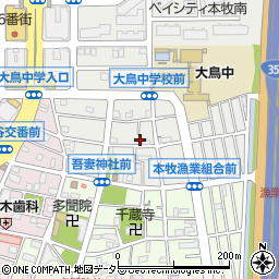 神奈川県横浜市中区本牧原31-20周辺の地図