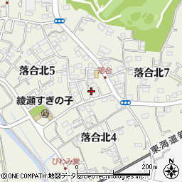 神奈川県綾瀬市落合北5丁目3-36周辺の地図