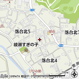 神奈川県綾瀬市落合北5丁目5-3周辺の地図