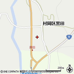 兵庫県美方郡香美町村岡区黒田1043周辺の地図