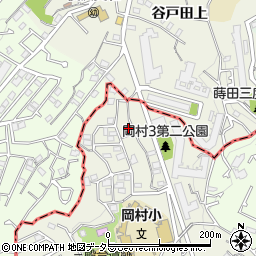 岡村ひばりケ丘公園周辺の地図