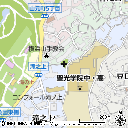 仲尾台第二公園周辺の地図