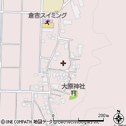 鳥取県倉吉市大原周辺の地図