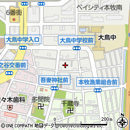 神奈川県横浜市中区本牧原31-4周辺の地図