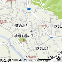 神奈川県綾瀬市落合北5丁目6-8周辺の地図