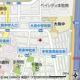 神奈川県横浜市中区本牧原31-15周辺の地図