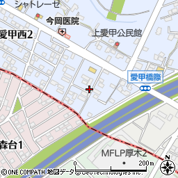 神奈川県厚木市愛甲西2丁目4-1周辺の地図