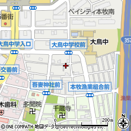 神奈川県横浜市中区本牧原31-11周辺の地図