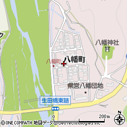 鳥取県倉吉市八幡町周辺の地図