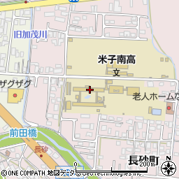 鳥取県立米子南高等学校周辺の地図