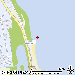 今津浜周辺の地図