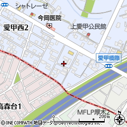 神奈川県厚木市愛甲西2丁目4-4周辺の地図