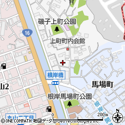 神奈川県横浜市磯子区上町3周辺の地図