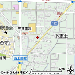 岐阜県可児市下恵土1557周辺の地図