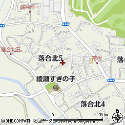神奈川県綾瀬市落合北5丁目6-45周辺の地図